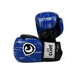 Перчатки боксерские FIGHT STAR (DX)  синие