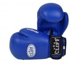 Перчатки бокс INFINITY Атака (PVC) синие