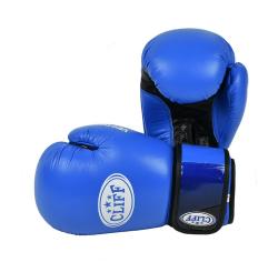 Перчатки бокс VECTORY Буффало (кожа) синие