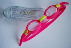 Очки для плавания детские Cliff G670 розово-желтые