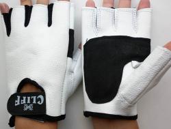 Перчатки для фитнеса Cliff Full белые р.S (PVC) Перчатки для фитнеса Cliff Full белые р.S (PVC)