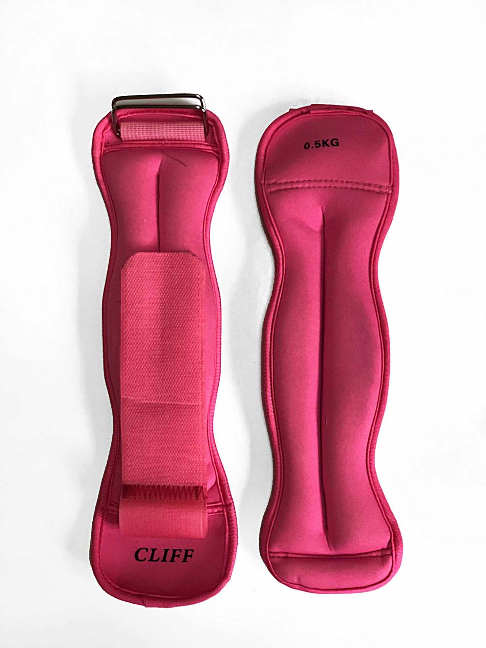 Утяжелители на руки Cliff 1,0 кг (песок) (2*0,5) розовые Утяжелители на руки Cliff 1,0 кг (песок) (2*0,5) розовые