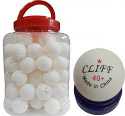 Шарик для н/т CLIFF 1* (60 штук в банке) белый Шарик для н/т CLIFF 1* (60 штук в банке) белый