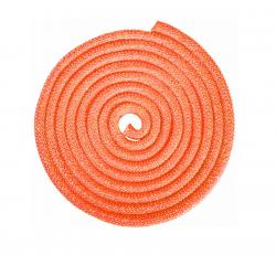 Скакалка для художественной гимнастики с люрексом 3,0м 160гр оранжевая