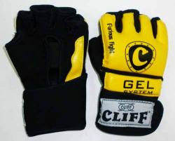 Перчатки ММА ULI-6031 желто-черные 