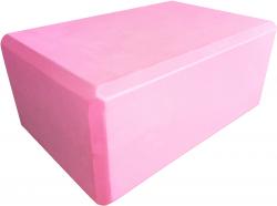 Блок для йоги 23х15х10см 200гр розовый