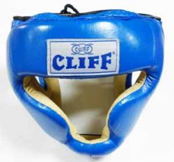 Шлем боксерский CLIFF закрытый (кожа) синий Шлем боксерский CLIFF закрытый (кожа) синий