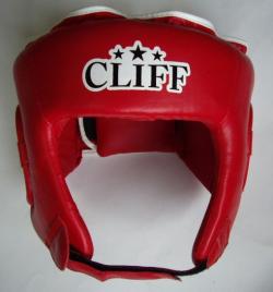 Шлем боксерский CLIFF CS-500 открытый (PVC) красный Шлем боксерский CLIFF CS-500 открытый (PVC) красный