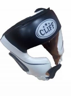 Шлем боксерский CLIFF ULI-5001 открытый (FLEX) бело-черный 