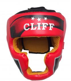 Шлем боксерский CLIFF ULTRA FIGHTER закрытый (FLEX) красный 