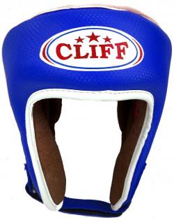 Шлем боксерский CLIFF Crystal открытый (PU) синий Шлем боксерский CLIFF Crystal открытый (PU) синий
