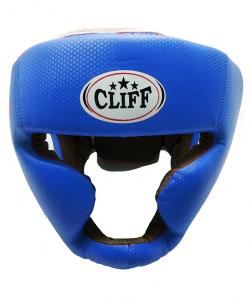 Шлем боксерский CLIFF Crystal закрытый (PU) синий 