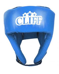Шлем боксерский CLIFF Ф-5 открытый (PVC) синий 