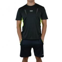 Форма спортивная CLIFF 3001 серо-салатовая (футболка + шорты)