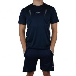  Форма спортивная CLIFF 3001 сине-белая (футболка + шорты)